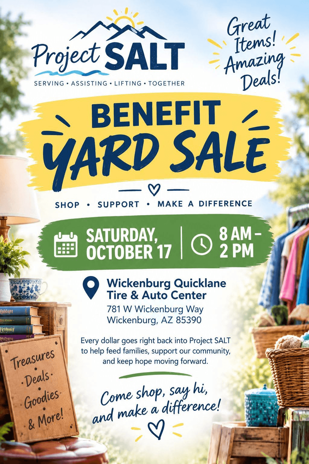 Project SALT Benefit Yard Sale in Wickenburg copy